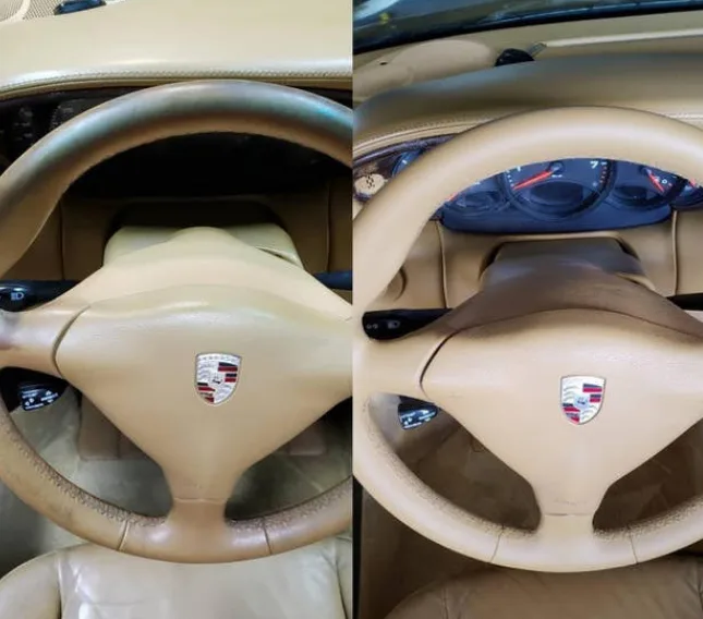 Deri döşeme ve direksiyon renovasyon uygulaması